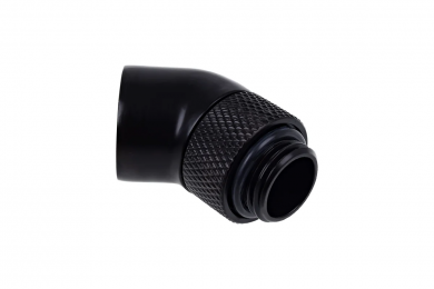 Alphacool HF Angle Adapter Double 45° Rotatable G1/4 AG To G1 4 Ig Deep Black