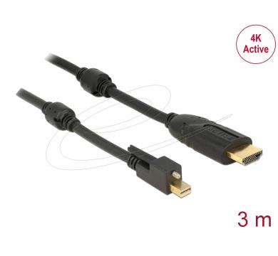 Delock Cable mini DisplayPort 1.2 with screw > HDMI