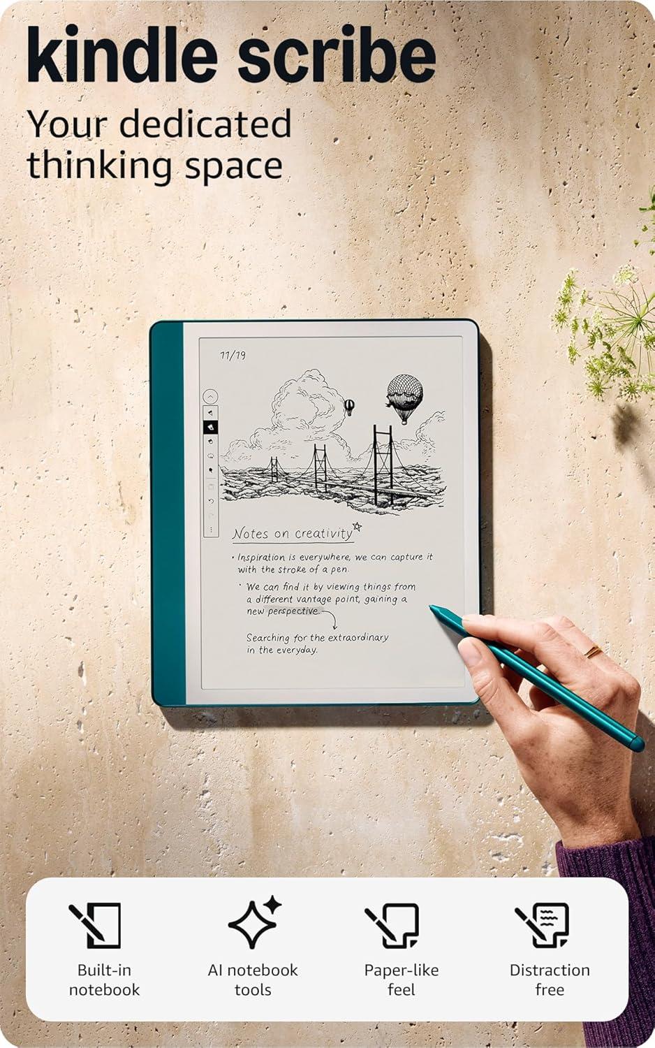 Kindle Scribe (2024) with Premium Pen 64GB с цена 442.80 EUR