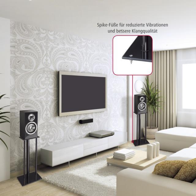 Hama 118031 Supporto A Parete Per Altoparlanti Wireless – Orientabile 360°, Per Samsung WAM550, Denon HEOS 1, Panasonic