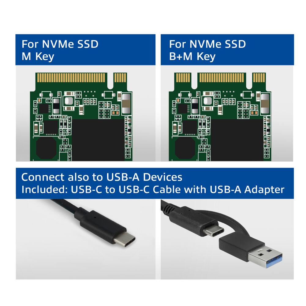 ACT USB-C M.2 NVMe / PCIe SSD Enclosure с цена 30.18 EUR - Gplay.bg