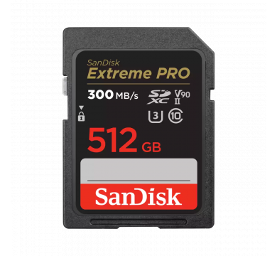 SanDisk Extreme PRO SDXC UHS-II Card 512GB