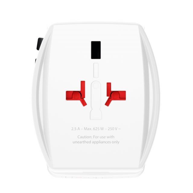 Adaptateur de voyage - Skross - MUV AC65PD - Universel - 1300 W - USB pas cher