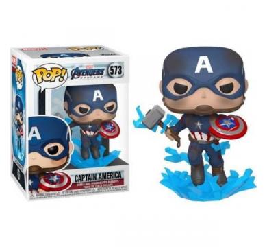 Funko Pop! Marvel: Avengers Endgame - Captain America with Broken Shield & Mjolnir #573