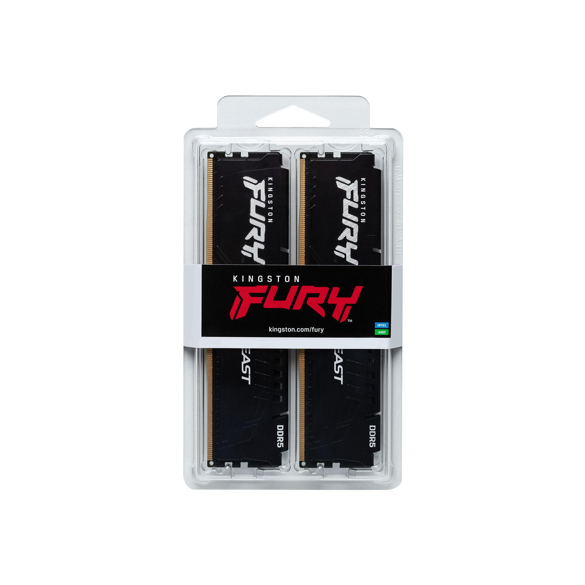 Kingston FURY Beast Black 32GB (2x16GB) 6000MT/s DDR5 с цена