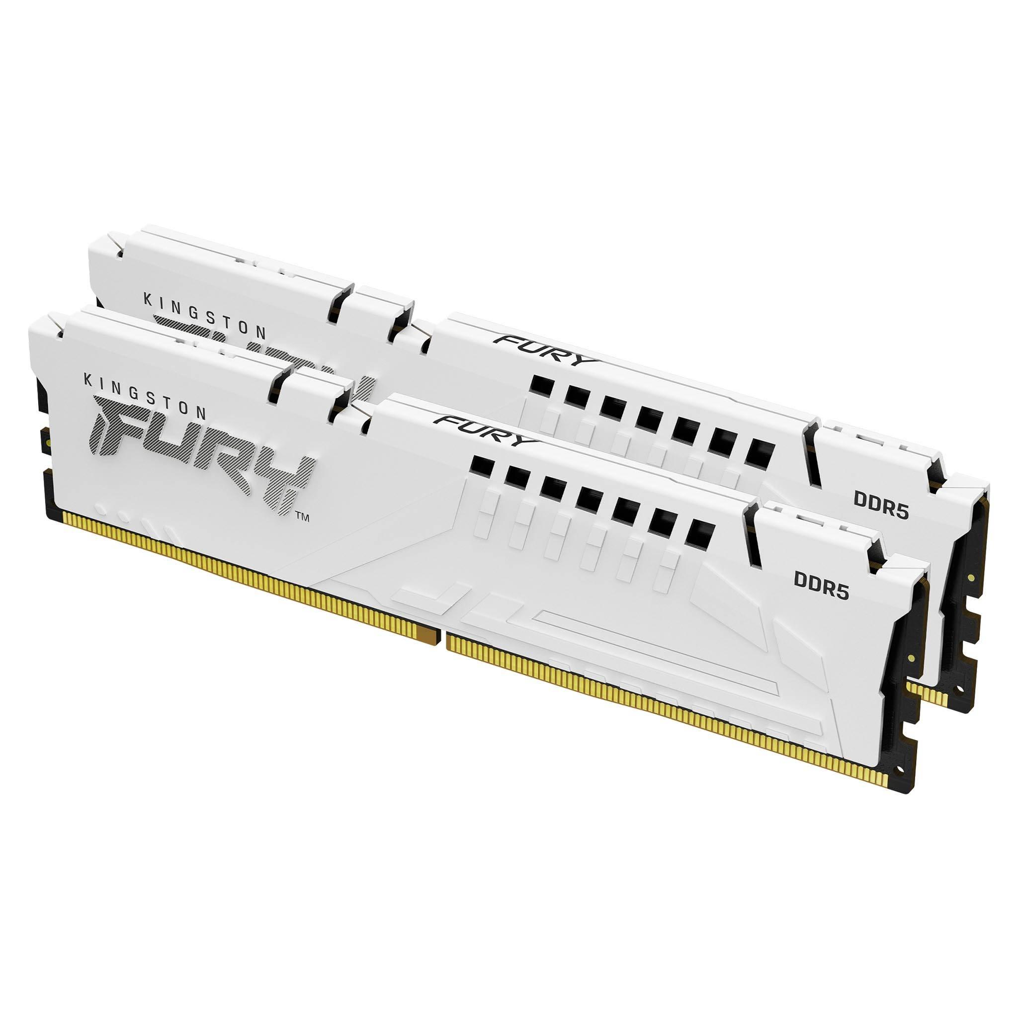 Kingston FURY DDR5-4800MT/秒 32GB(16 x2枚) fury-beast-white-ddr5-2-angle-