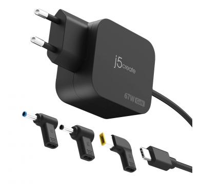 j5create 67W GaN PD USB-C Mini Charger