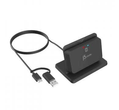 j5create USB Smartcard / CAC Reader Stand