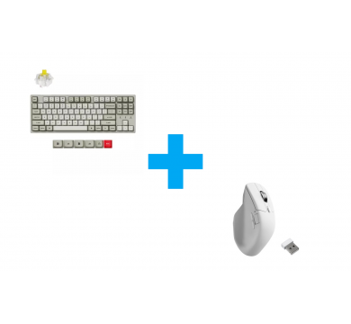 Keychron C1 Pro 8K QMK - Super Banana Switch + Keychron M6S-A23