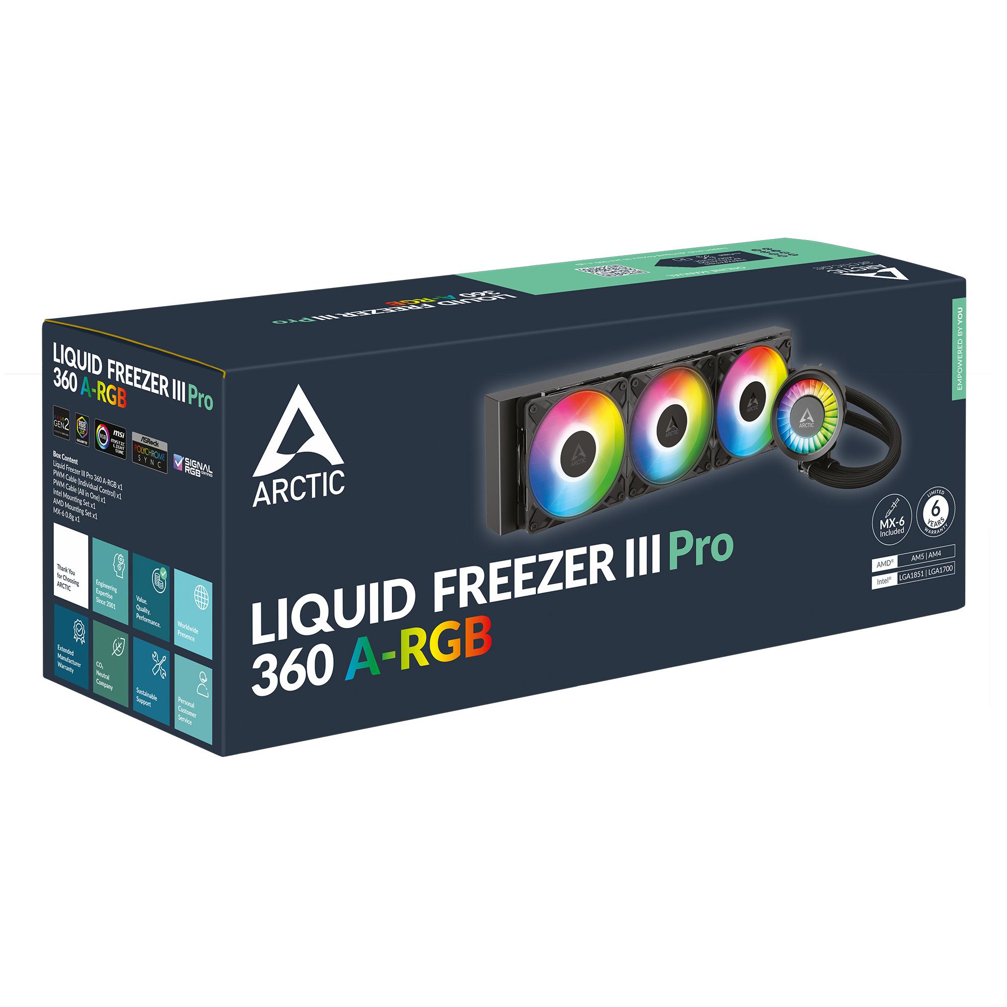 Arctic Liquid Freezer III Pro 360 A-RGB с цена 111.00 EUR - Gplay.bg
