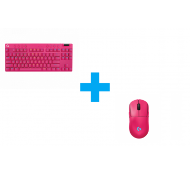 Logitech G Pro 2 Lightspeed Wireless Magenta + Logitech G Pro X TKL Lightspeed Magenta