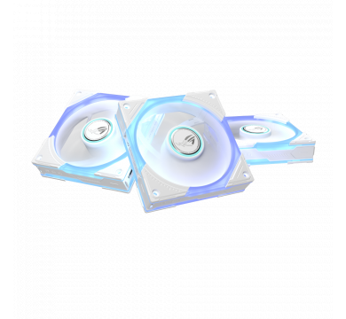 ASUS ROG Eurux GR120 ARGB Reverse Fan White Edition - Triple Pack