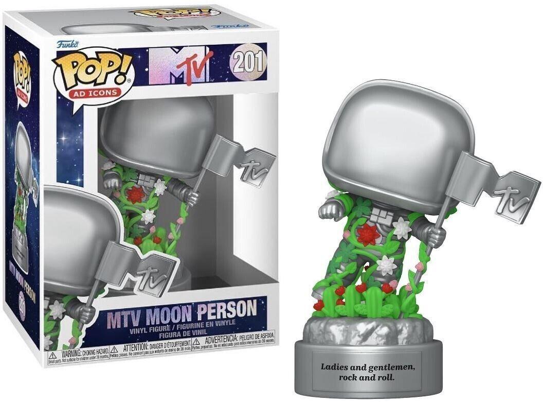 Funko Pop! Ad Icons: MTV-Moon Person - (Rainbow) - MTV Moon Man - Figura De Vinilo Coleccionable - Idea De Regalo - Mercancia Oficial - Juguetes Para Niños Y Adultos - TV