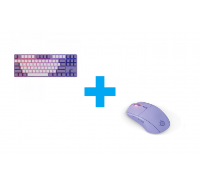 SteelSeries Rival 3 Wireless Gen 2 - Lavender + Dark Project KD87A Violet