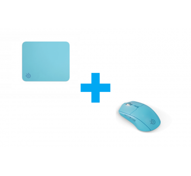SteelSeries Rival 3 Gen 2 Aqua + SteelSeries QcK L - Aqua